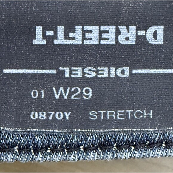 DIESEL Men’s 29 D-REEFT-T Jogg Jeans Stretch Skinny Dark Wash 29x28 - Picture 12 of 16